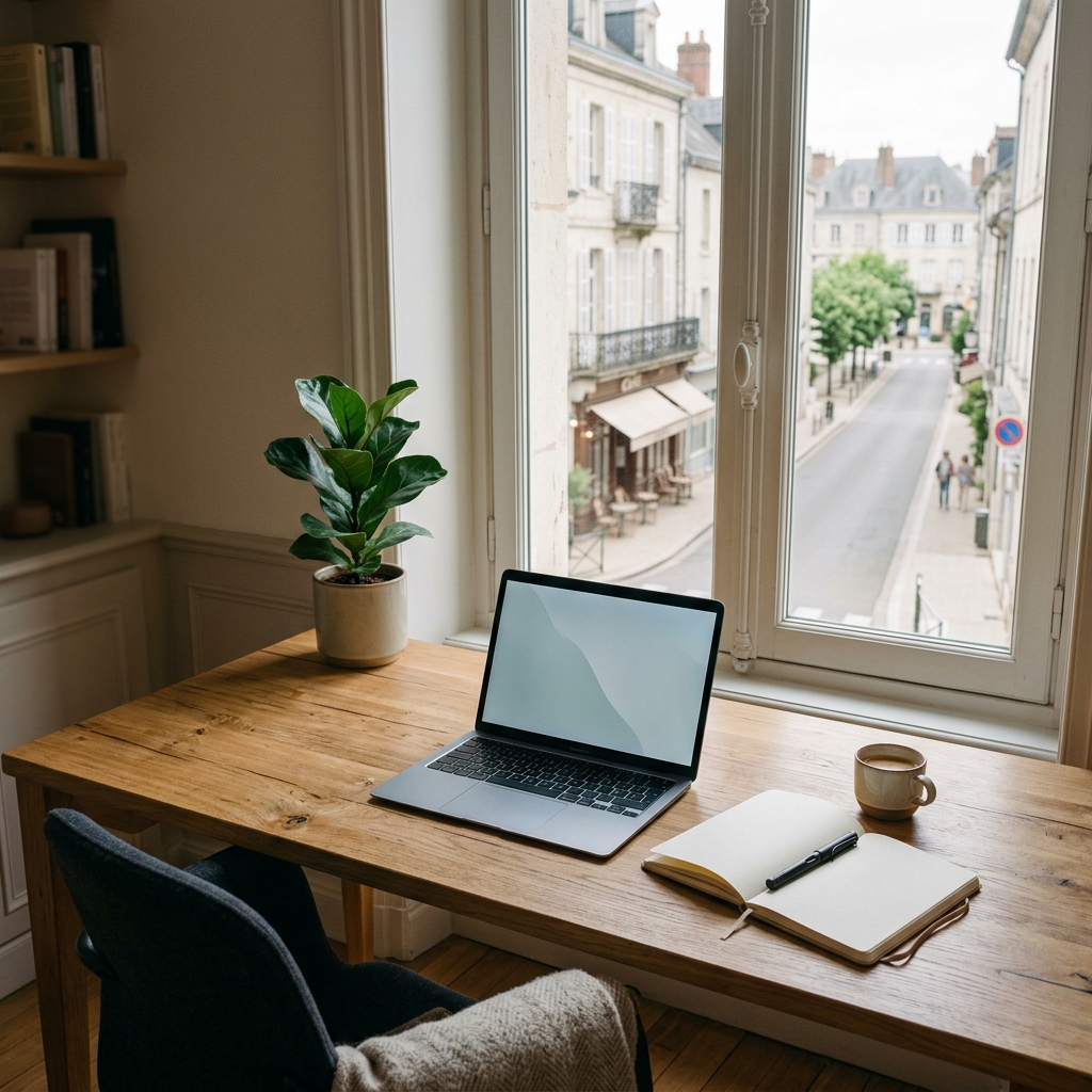 Espace de travail moderne à Roanne pour un projet d'automatisation métier